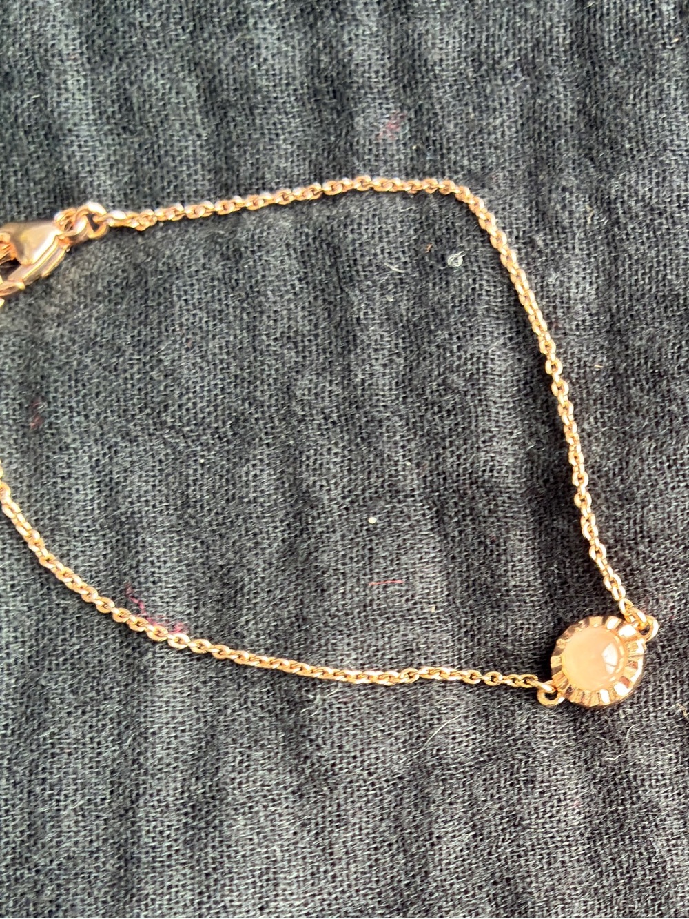 Coach Gold-Tone Bracelet Necklace with Champagne Center Stone
